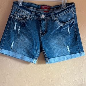 Read Rivet denim, jean shorts, size 9